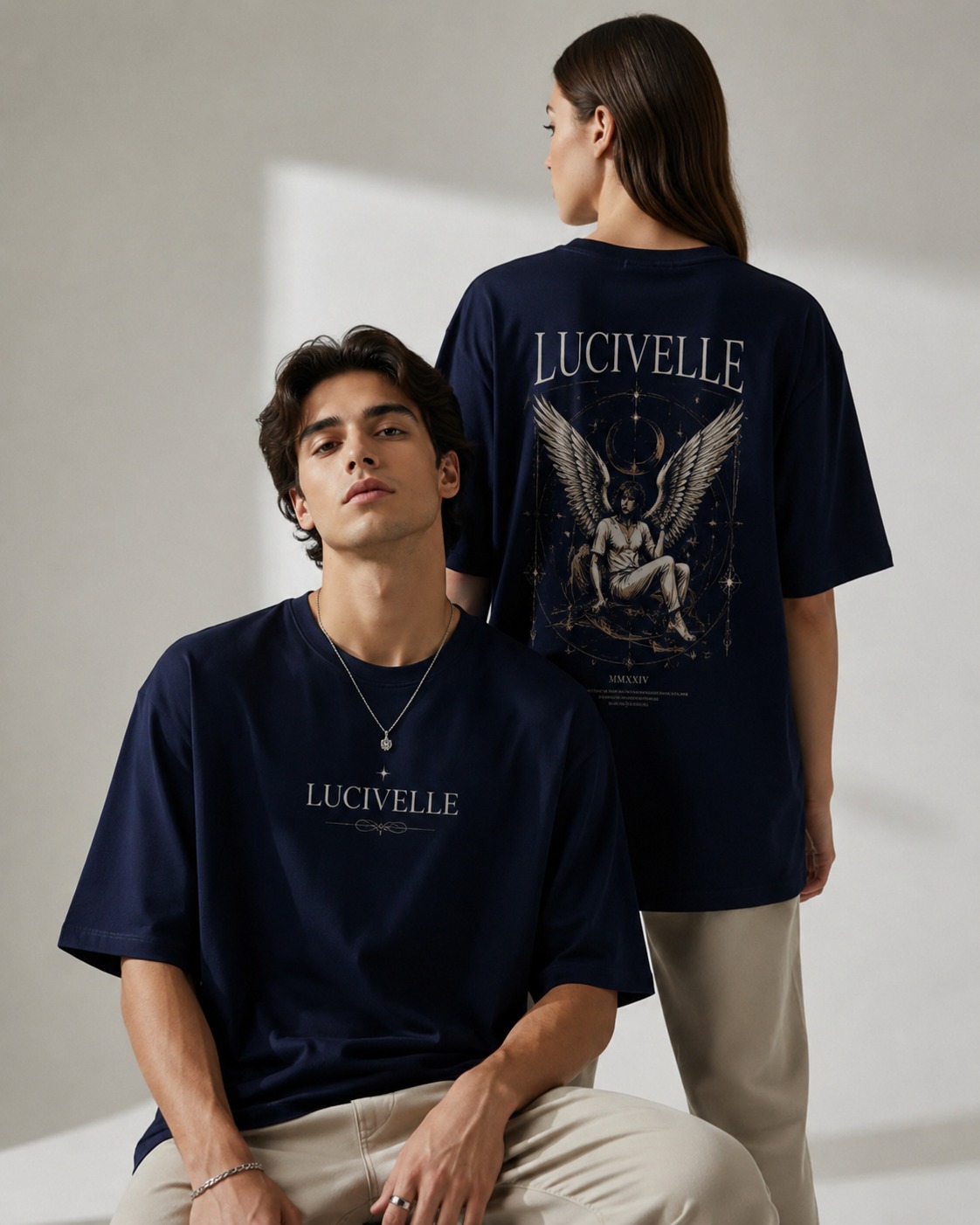 Celestial Angel Oversized Tee
