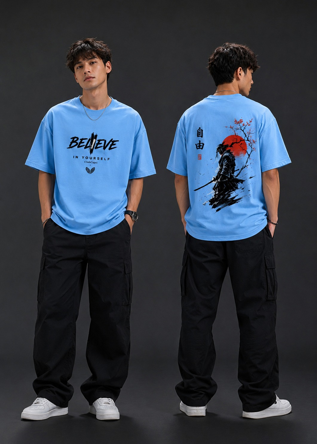 Believe Samurai Oversized Tee